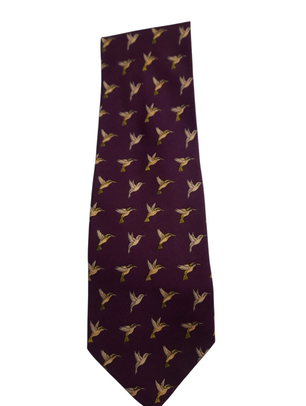 Tiffany & Co Italy Silk Bird Print Tie